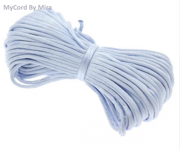 Satinband Durchmesser 3mm, Farbe HELLBLAU